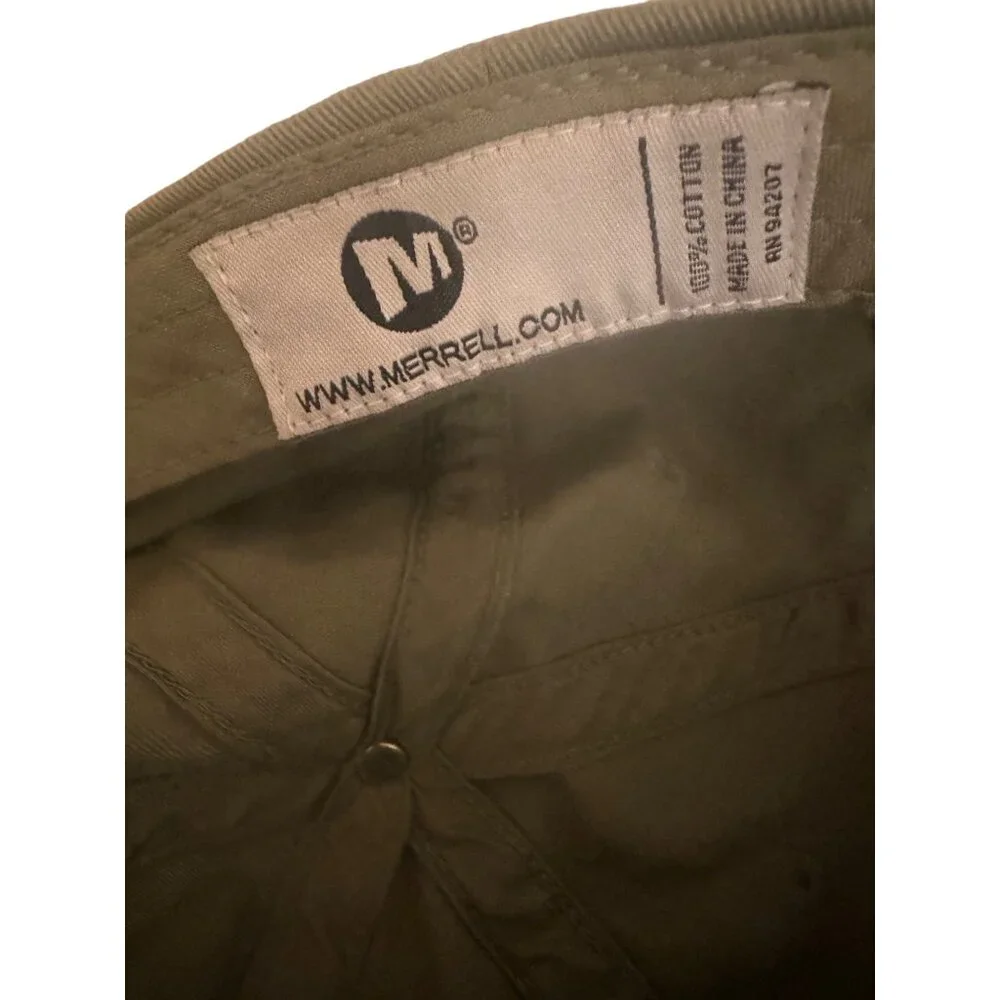 Merrell Green Embroidered Logo Hat Cap Adjustable - Picture 6 of 6
